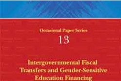 Intergovernmental Fiscal Transfers and Gender Sensitive Education Financing