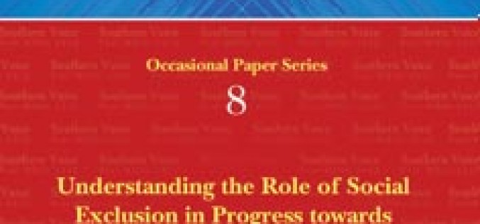 Understanding the role of social exclusion in progress towards MDGs for the excluded groups