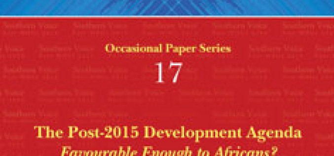 The Post-2015 Development Agenda: Favourable Enough to Africans?