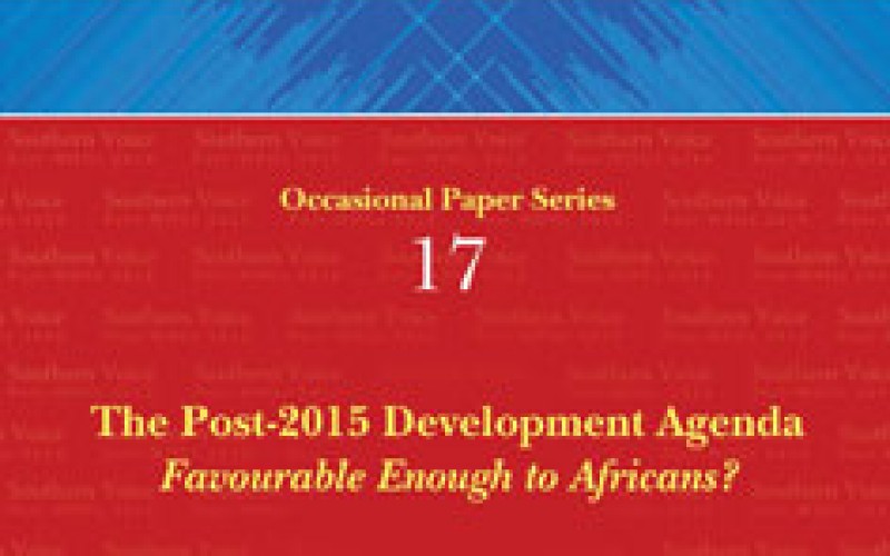 The Post-2015 Development Agenda: Favourable Enough to Africans?