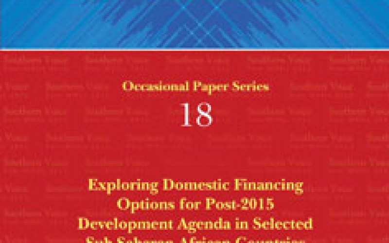 Exploring Domestic Financing Options for Post-2015 Development Agenda in Selected Sub-Saharan African Countries