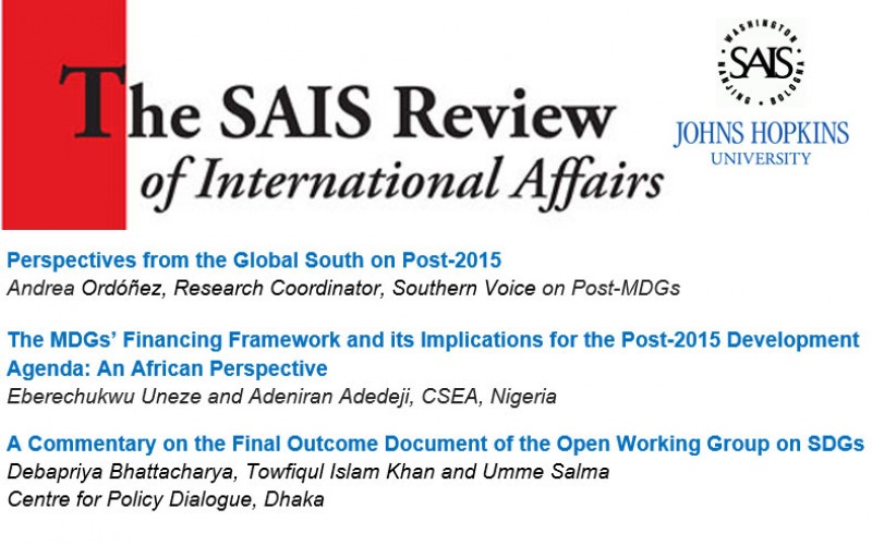 Southern Perspectives on Post-2015 issues: Three publications