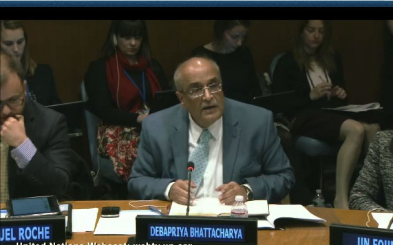 Inequalities in post-2015 agenda: Debapriya Bhattacharya addresses the UN