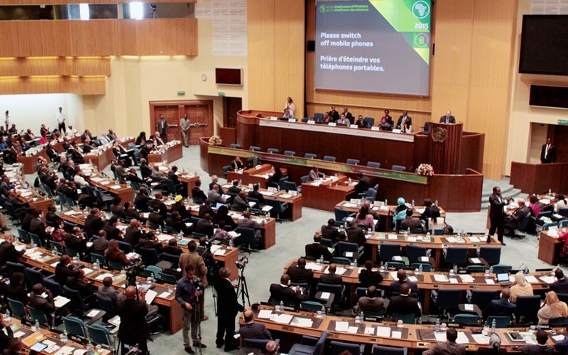 Suwadu Sakho-Jimbira and Ibrahima Hathie  at High Level Conference on Data Revolution – a side event of the 8th AU-ECA Conference of Ministers at Addis Ababa, Ethiopia