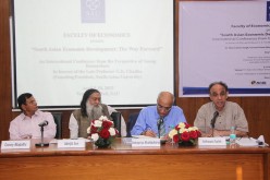 Debapriya Bhattacharya (CPD – Bangladesh), Ganga Tilakaratna and Bilesha Weeraratne (IPS – Sri Lanka) join “South Asian Economic Development: The Way Forward” at New Delhi