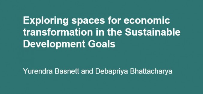 Exploring spaces for economic transformation in the Sustainable Development Goals