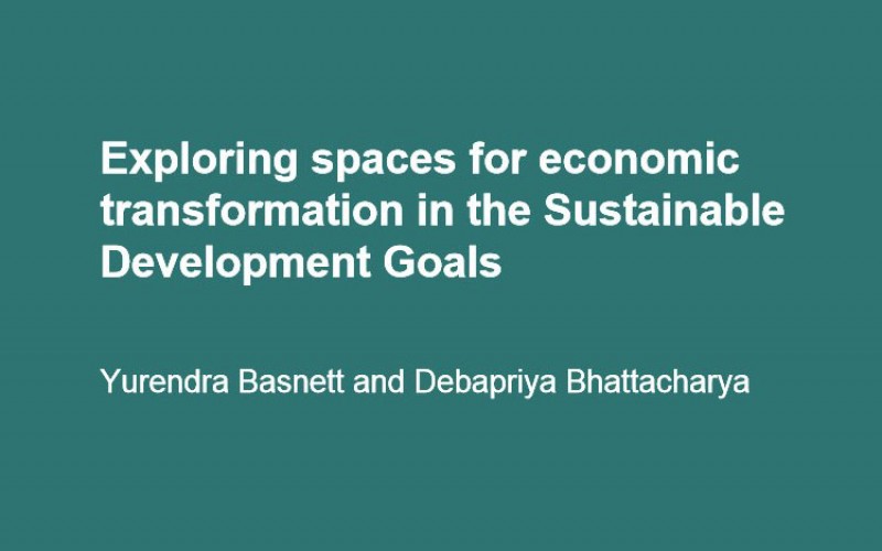 Exploring spaces for economic transformation in the Sustainable Development Goals