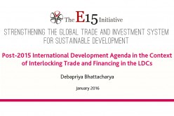 Post-2015 International Development Agenda in the Context of Interlocking Trade and Financing in the LDCs