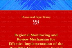 Regional Monitoring and Review Mechanism for Effective Implementation of the Post-2015 Development Agenda