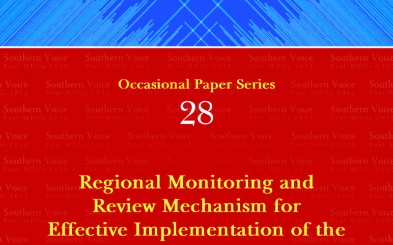 Regional Monitoring and Review Mechanism for Effective Implementation of the Post-2015 Development Agenda