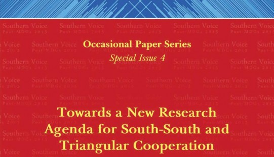 Towards a New Research Agenda for South-South and Triangular Cooperation