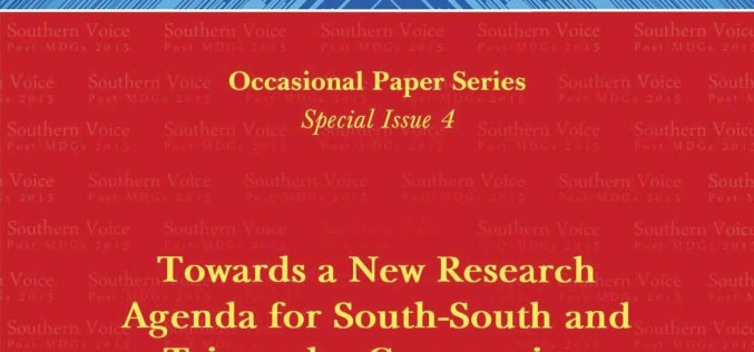 Towards a New Research Agenda for South-South and Triangular Cooperation