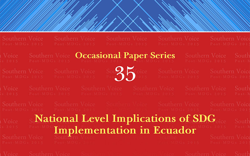 National Level Implications of SDG Implementation in Ecuador