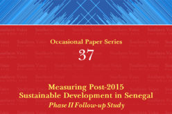 Measuring Post-2015 Sustainable Development in Senegal Phase II Follow-up Study