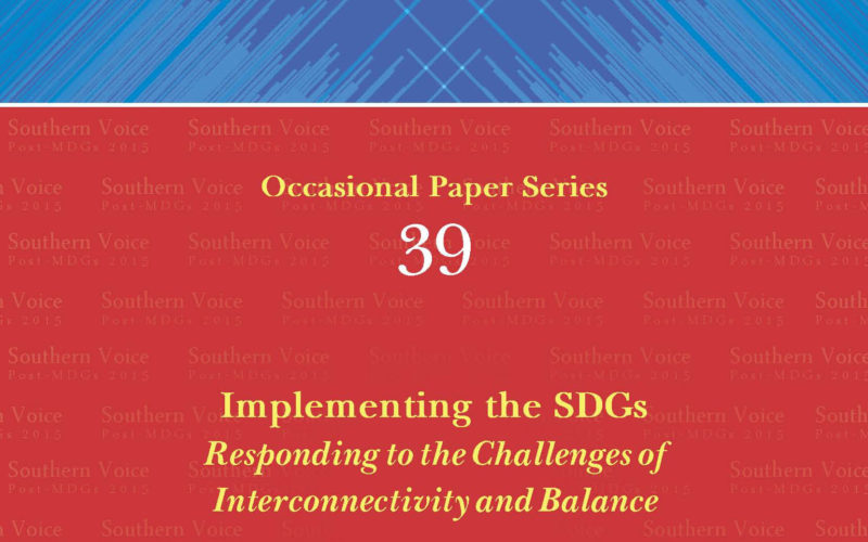 Implementing the SDGs Responding to the Challenges of Interconnectivity and Balance