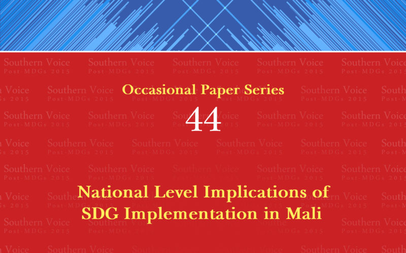 National Level Implications of SDG Implementation in Mali