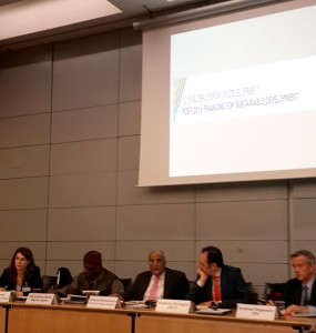 Debapriya Bhattacharya drawing conclusions in his wrap up statement at the technical session on 31 March as part of the 2015 Global Forum on Development.