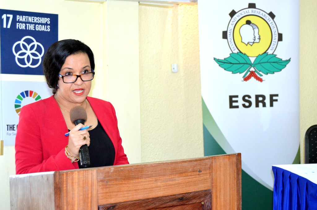 Tausi Kida, Executive Director of ESRF offering opening remarks