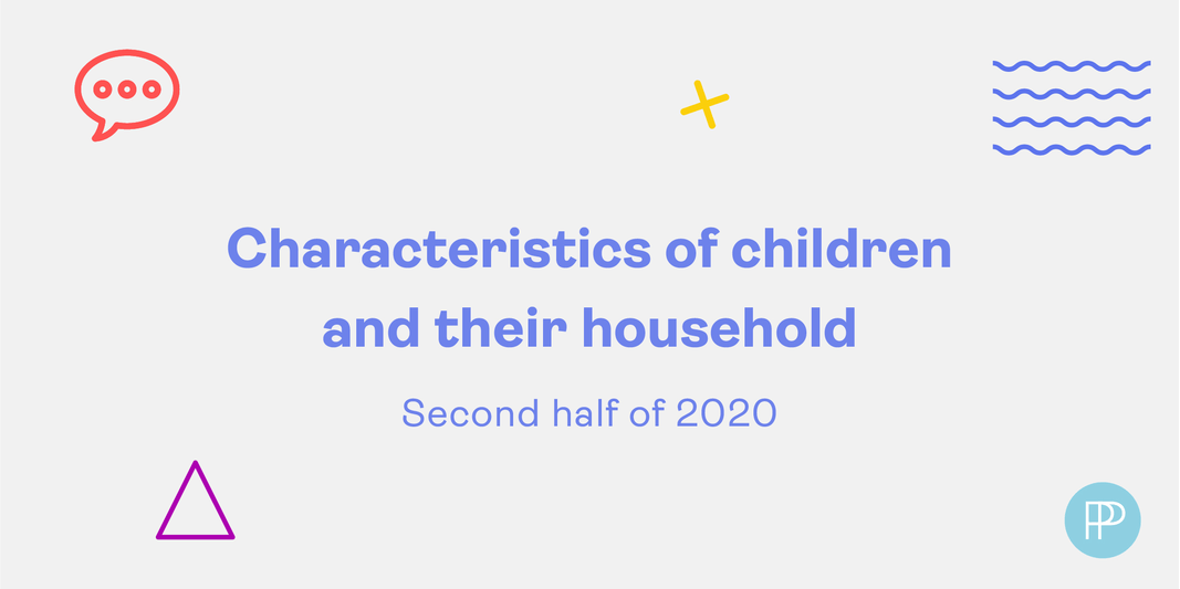 Gif 1. Characteristics of children and their households (second half of 2020).